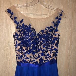Royal Blue Sherri Hill Prom Dress